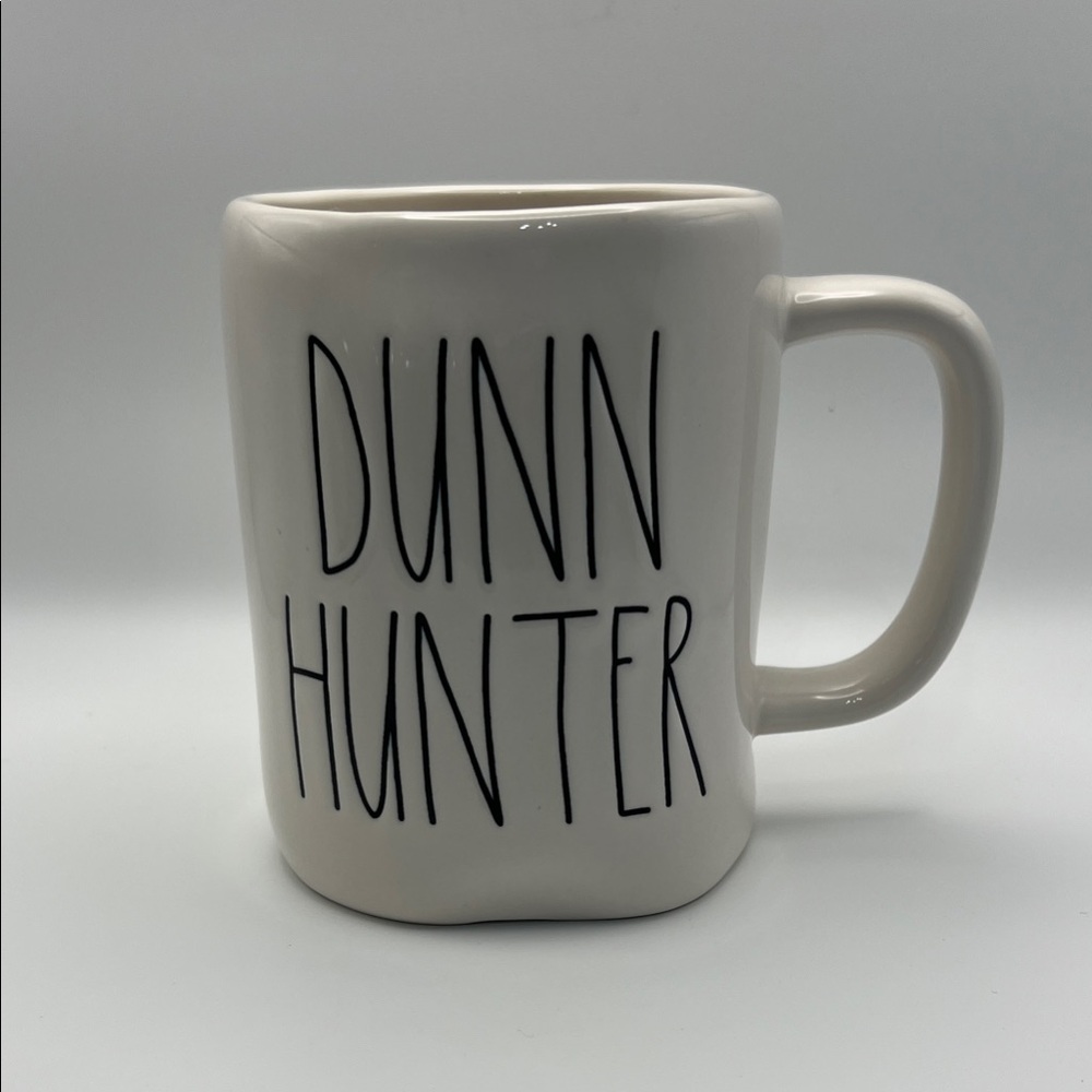 Rae Dunn Cream Mug with Black Lettering